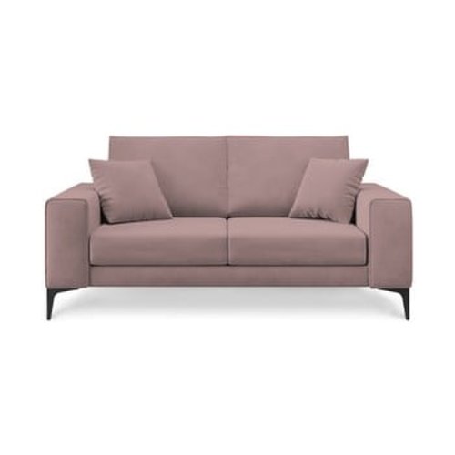 Canapea cu 2 locuri Cosmopolitan Design Lugano, roz pudră