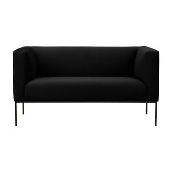 Canapea cu 2 locuri Windsor & Co Sofas Neptune, negru