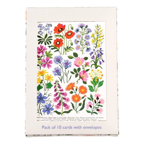 Cărți poștale în set de 10 Wild Flowers - Rex London