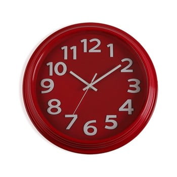 Ceas de perete Versa In Time, ⌀ 32,7 cm, roșu