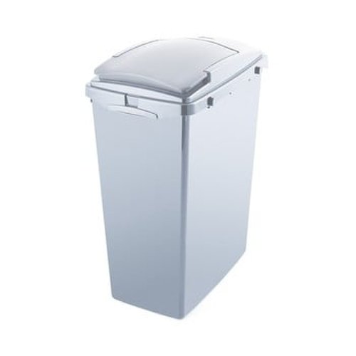 Coș de gunoi din plastic reciclat Addis Eco Range, 40 l, gri