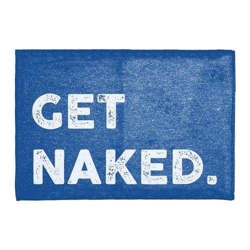 Covoraș de baie Little Nice Things Get Naked, 60 x 40 cm, albastru