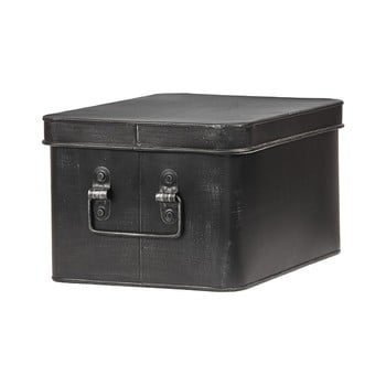 Cutie metalică pentru depozitare LABEL51 Media, lățime 27 cm, negru