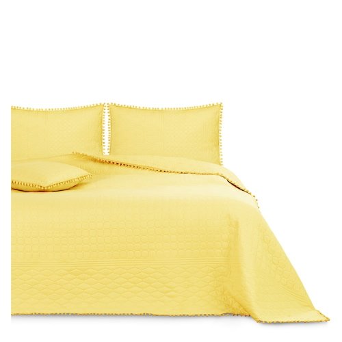 Cuvertură pentru pat AmeliaHome Meadore, 170 x 270 cm, galben
