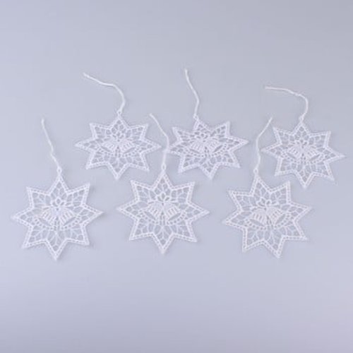 Ornamente croșetate în formă de stea Dakls