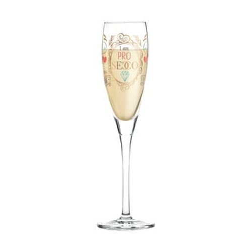 Pahar din sticlă cristalină pentru șampanie Ritzenhoff Alice Wilson, 140 ml