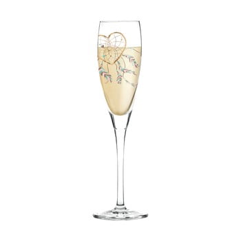 Pahar din sticlă cristalină pentru șampanie Ritzenhoff Ramona Rosenkranz, 140 ml