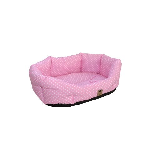Pătuț pentru animale de companie, roz, din bumbac, 65x50 cm Pinky - Petsy