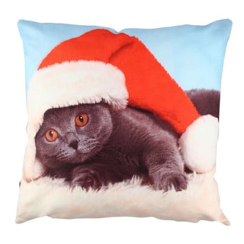 Pernă Christmas Cat, 43 x 43 cm