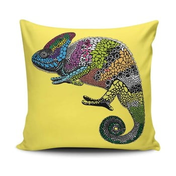 Cushion Love - Pernă galbenă chameleon