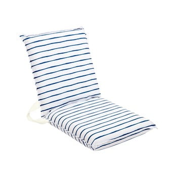Pernă pentru scaun de grădină Sunnylife Nouveau Bleu, alb-albastru