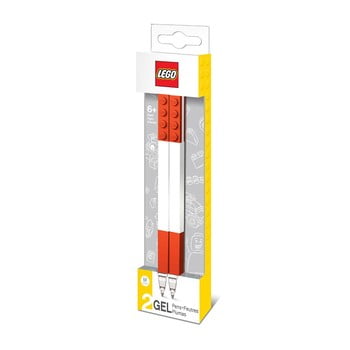 Set 2 pixuri cu gel LEGO®, roșu