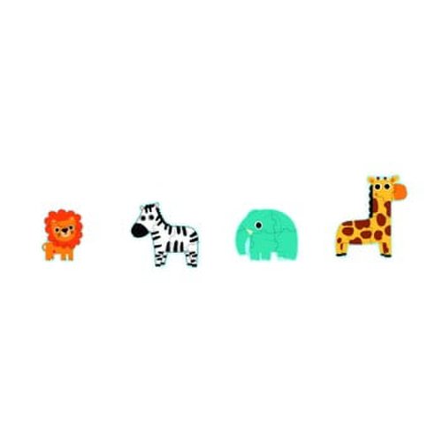 Set 4 puzzle-uri pentru copii Djeco Mini Jungle