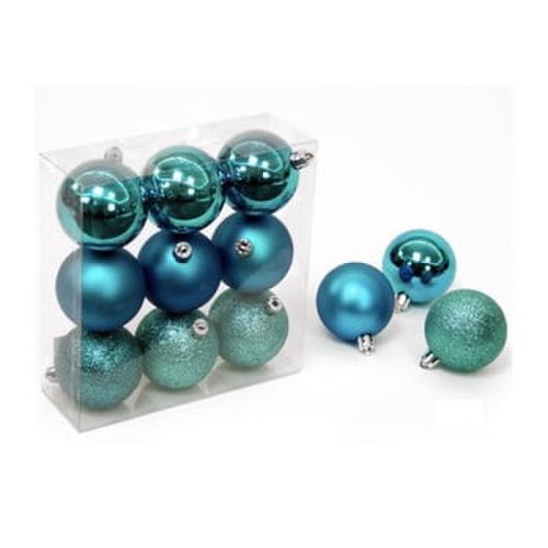 Set 9 decorațiuni de Crăciun Unimasa Navidad, albastru închis