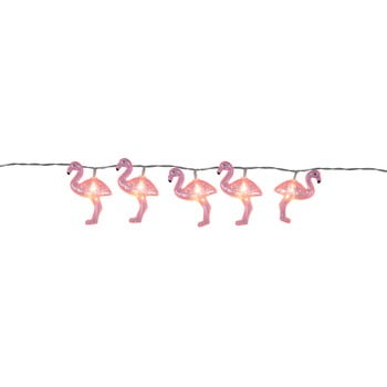 Șirag luminos cu LED Best Season Go Flamingo, 10 becuri