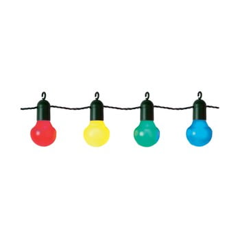 Șirag luminos LED-uri colorate pentru exterior Best Season Party, 20 becuri