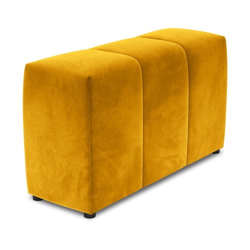 Spătar pentru canapea modulară galben cu tapițerie din catifea Rome Velvet - Cosmopolitan Design