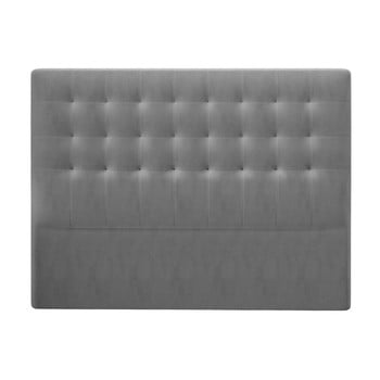 Tăblie pat cu înveliș de catifea Windsor & Co Sofas Athena, 200 x 120 cm, gri