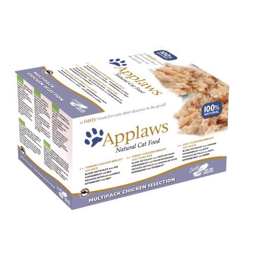 Hrana umeda pentru pisici Applaws Selectie Piept de pui 8x60gr