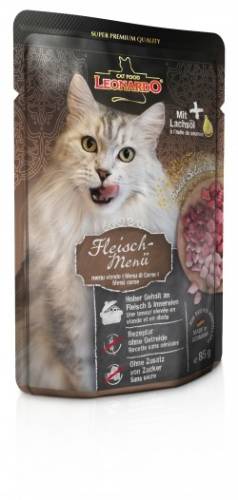 Hrana umeda pentru pisici Leonardo cu carne 85 g