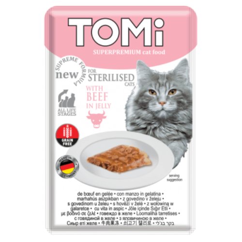 Hrana umeda pentru pisici sterilizate Tomi Sterilizat Vita 85g