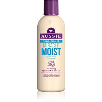 Aussie Miracle Moist Balsam pentru păr uscat și deteriorat.