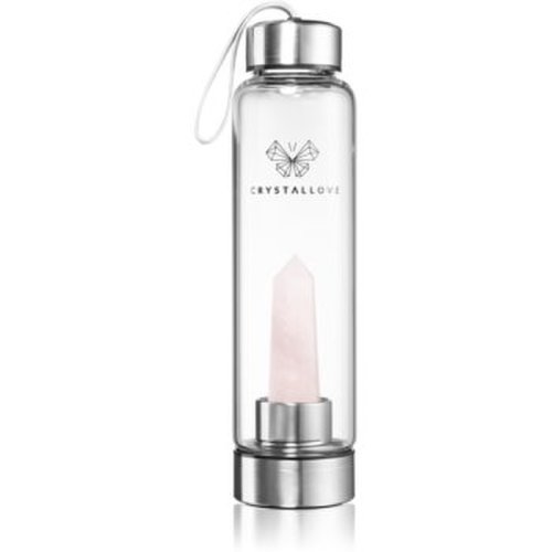 Crystallove Bottle Rose Quartz sticla pentru apa