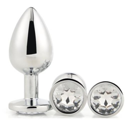 Dream Toys Gleaming Love Silver Plug Set set de butt plug-uri Silver
