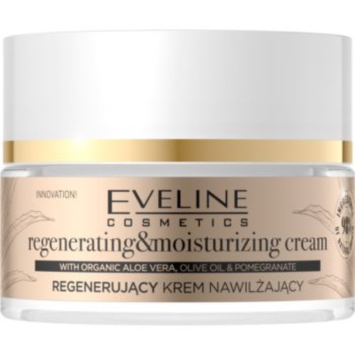 Eveline Cosmetics Organic Gold crema regeneratoare si hidratanta cu aloe vera