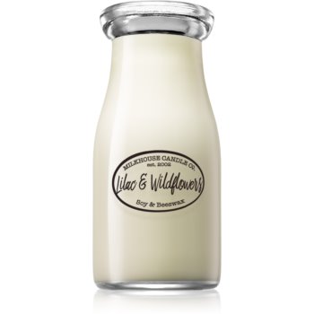 Milkhouse Candle Co. Creamery Lilac & Wildflowers lumânare parfumată Milkbottle
