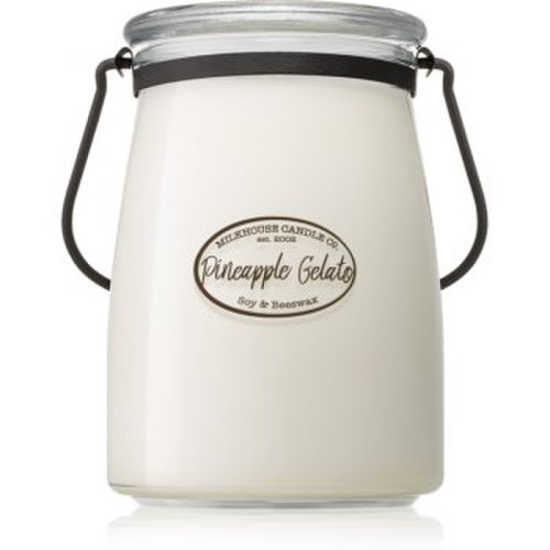 Milkhouse Candle Co. Creamery Pineapple Gelato lumânare parfumată Butter Jar
