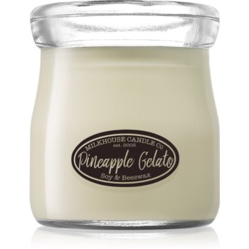 Milkhouse Candle Co. Creamery Pineapple Gelato lumânare parfumată Cream Jar