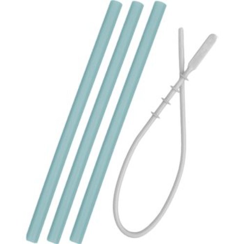 Minikoioi Flexi Straw with Cleaning Brush pai din silicon