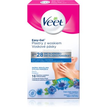 Veet Easy-Gel benzi depilatoare cu ceară, pentru axile pentru piele sensibila
