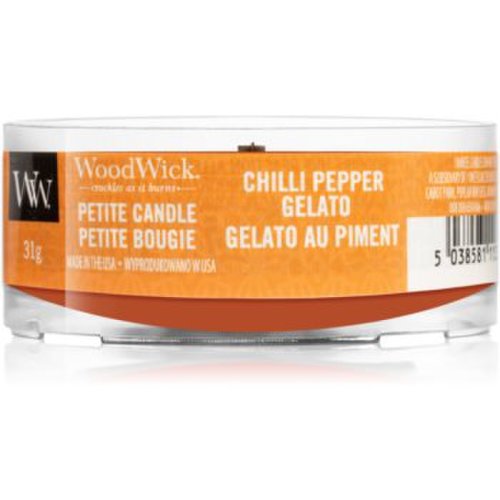 Woodwick Chilli Pepper Gelato lumânare votiv cu fitil din lemn