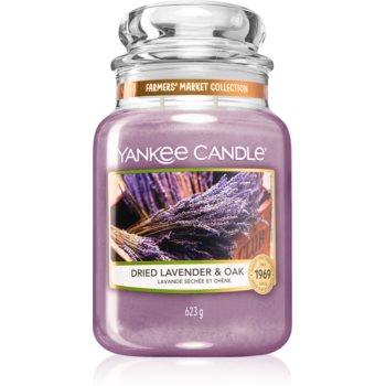 Yankee Candle Dried Lavender & Oak lumânare parfumată Clasic mare
