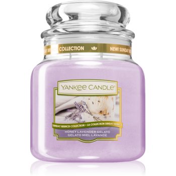 Yankee Candle Honey Lavender Gelato lumânare parfumată Clasic mediu