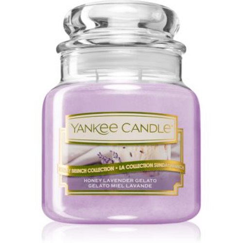 Yankee Candle Honey Lavender Gelato lumânare parfumată Clasic mini