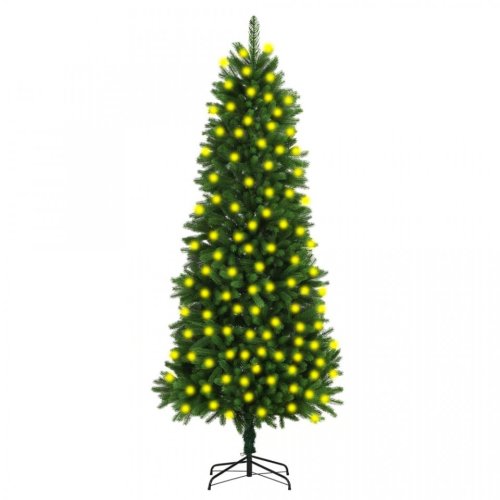 Brad de Crăciun artificial cu LED-uri, verde, 240 cm