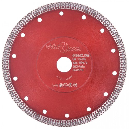 Disc diamantat de tăiere cu găuri oțel, 230 mm