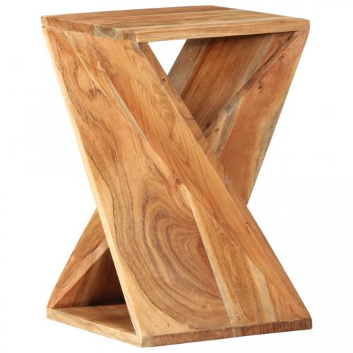 Masă laterală, 35x35x55 cm, lemn masiv de acacia