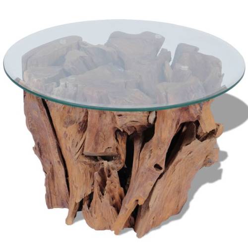 Măsuță de cafea din lemn de tec solid 60 cm