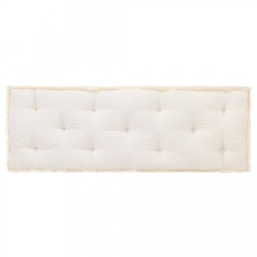 Pernă pentru canapea din paleți, bej, 120 x 40 x 7 cm