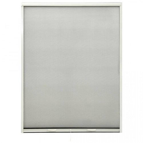 Plasă de insecte pentru ferestre tip rulou, alb, 130x170 cm