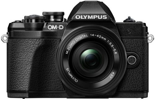 Aparat Foto Mirrorless Olympus E-M10 MARK III Pancake Zoom, 16.1 MP, Filmare 4K, WI-FI (Negru)