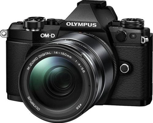 Aparat Foto Mirrorless Olympus E-M5II 1415II Kit, 16 MP, Filmare Full HD (Negru)