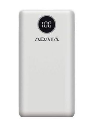 Baterie externa A-Data P20000QCD, 20000mAh, 2x USB, 1 x USB-C (Alb)