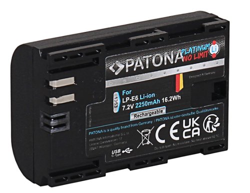 Baterie Patona Platinum LP-E6, 2650mAh, pentru Canon