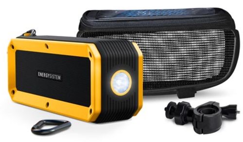 Boxa Portabila Energy Sistem Outdoor Bike, Bluetooth, 10 W, micro SD, Radio FM, Rezistenta la apa (Negru/Galben)