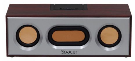 Boxa Portabila Spacer SPB-E362-BT, Bluetooth, 6 W (Maro/Argintiu)